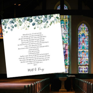 Cartão Oração no dia do seu casamento