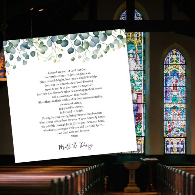 Cartão Oração no dia do seu casamento (Criador carregado)