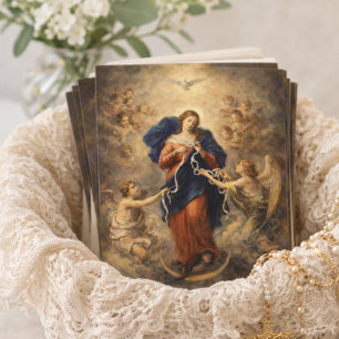 Cartão Oração Nossa Senhora Desfaz Nós Mãe Maria