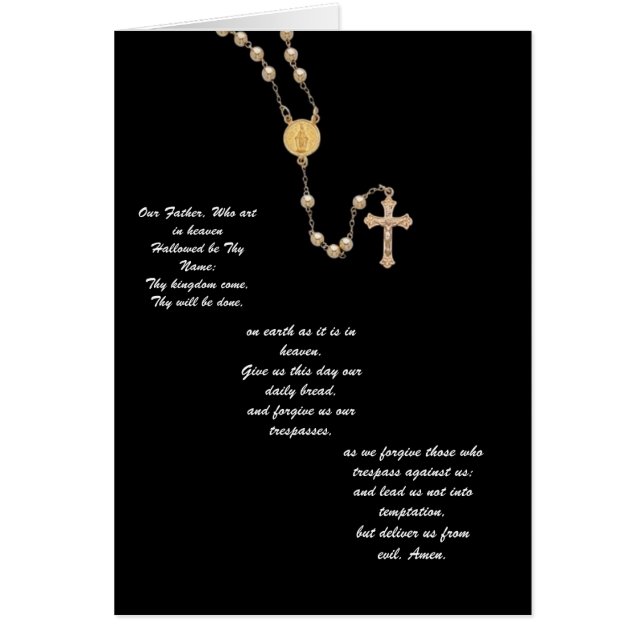 Cartão Oração "Pai Nosso" (Frente)