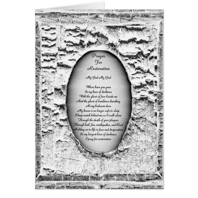 Cartão Oração Para Restauração (Frente)
