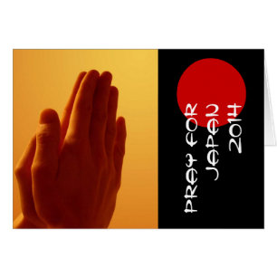 Cartão oração pelo japão 2014