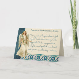 Cartão Oração Religiosa Guardiã Anjo