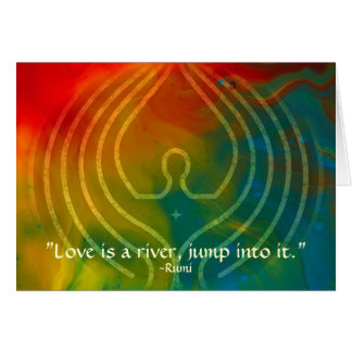 Cartão Oração-Rumi e arte poética