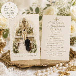 Cartão Oração Tradicional Católica de Casamento da Missa 