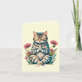 Cartão Orações de Gato Gato Gato Gelado Curando Conforto