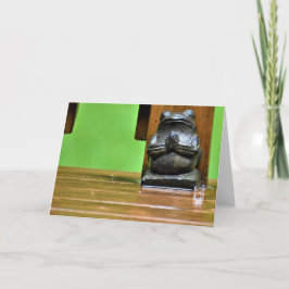 Cartão Orando pela chuva, carta