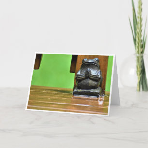 Cartão Orando pela chuva, carta