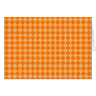 Cartão Orange Combination Diamond Pattern by STaylor