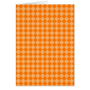 Cartão Orange Combination Diamond Pattern by STaylor