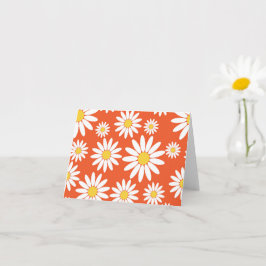 Cartão Orange Daisy