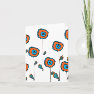 Cartão Orange Sunflower II by Cynthia Turner Designs