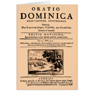 Cartão Oratio Dominica