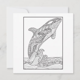 Cartão Orca Black and White Card