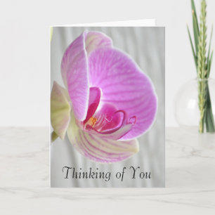 Cartão Orchid Floral Thinking of You Card