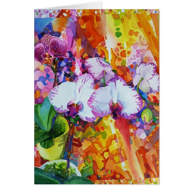 Cartão 'Orchidoodle (Frente)