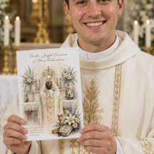 Ordenação de Padre Católico Escritura Preciosa 