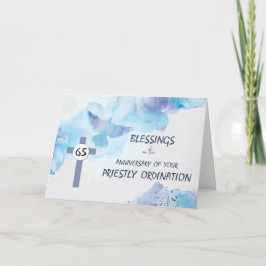 Cartão Ordenação do Padre 65º Aniversário Beneficia Azul