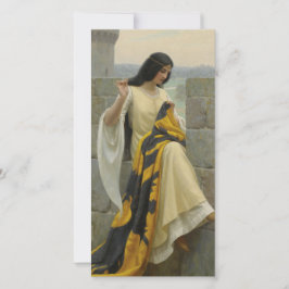 Cartão Ordenando o Sinalizador Padrão (Mulher Medieval)