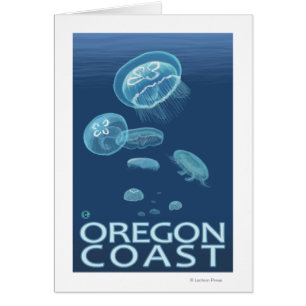 Cartão Oregon Coast Jellyfish