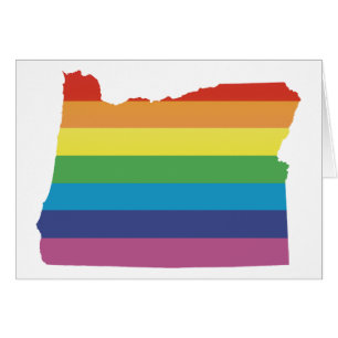Cartão Oregon orgulho.