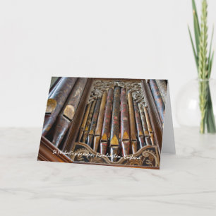 Cartão Organ, Framlingham, UK greeting card