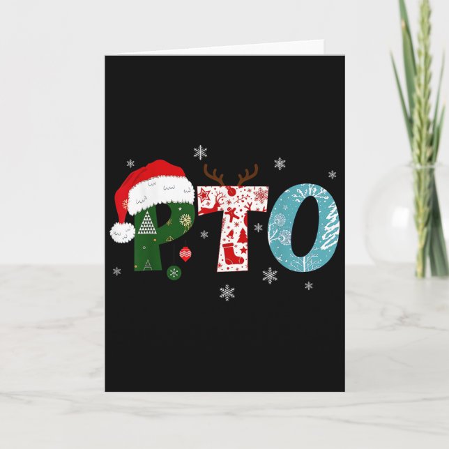 Cartão Organização de Pais e Professores Pto Santa Hat Re (Frente)