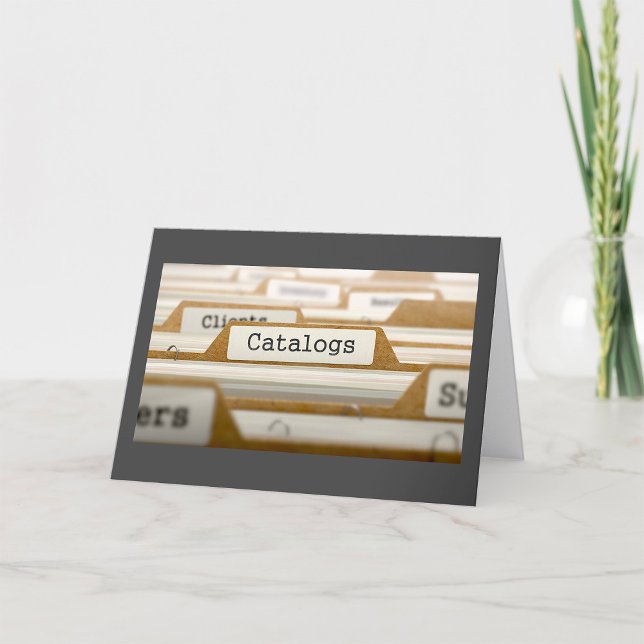 Cartão Organização de Separadores Catálogos de Pastas de  (Criador carregado)