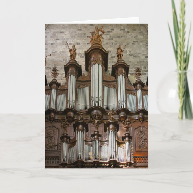 Cartão Órgão Catedral de Narbonne (Frente)