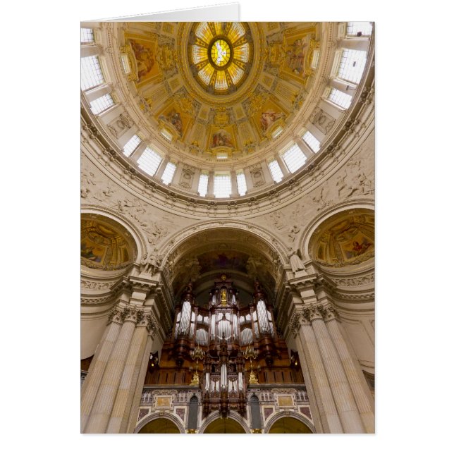 Cartão órgão da Berliner Dom, Berlim (Frente)
