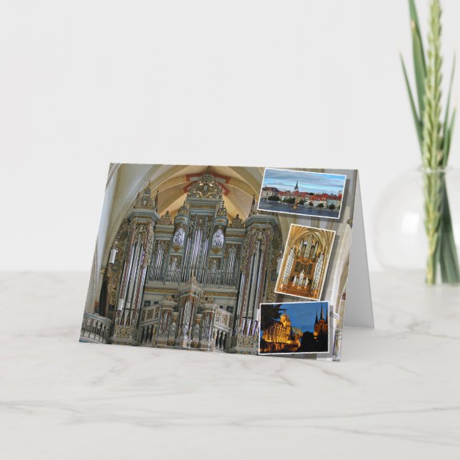 Cartão Órgão da igreja de Erfurt Prediger (Frente)