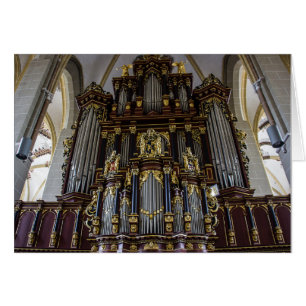 Cartão Órgão de Tubos da Abadia de Bath, Inglaterra
