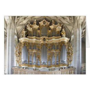 Cartão Órgão de tubulação principal em Marktkirche, H