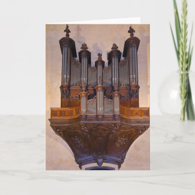 Cartão Órgão de tubulação, Sarlat (Frente)