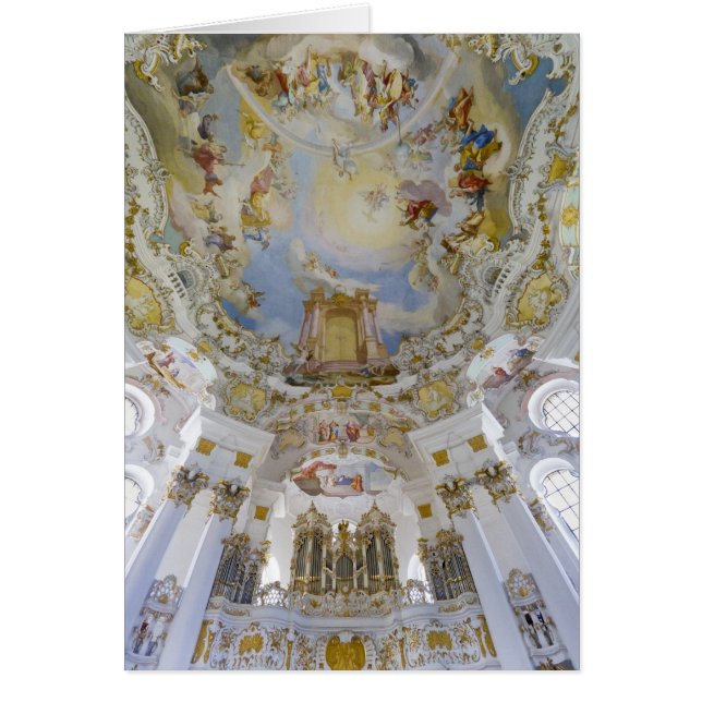 Cartão Órgão Wieskirche (Frente)