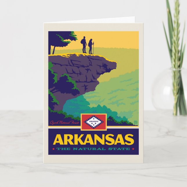 Cartão Orgulho | Arkansas do estado (Frente)