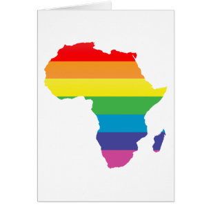 Cartão orgulho da África.
