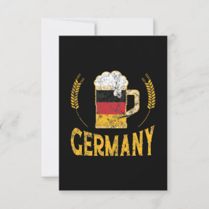 Cartão Orgulho da Alemanha Bandeira Alemã Amante da Cerve