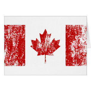 Cartão Orgulho da bandeira de Canadá
