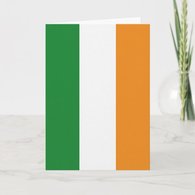 Cartão Orgulho das Cores da Irlanda (Frente)