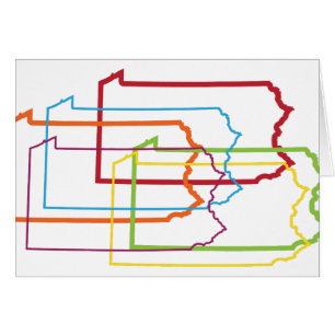 Cartão orgulho de blur da pennania