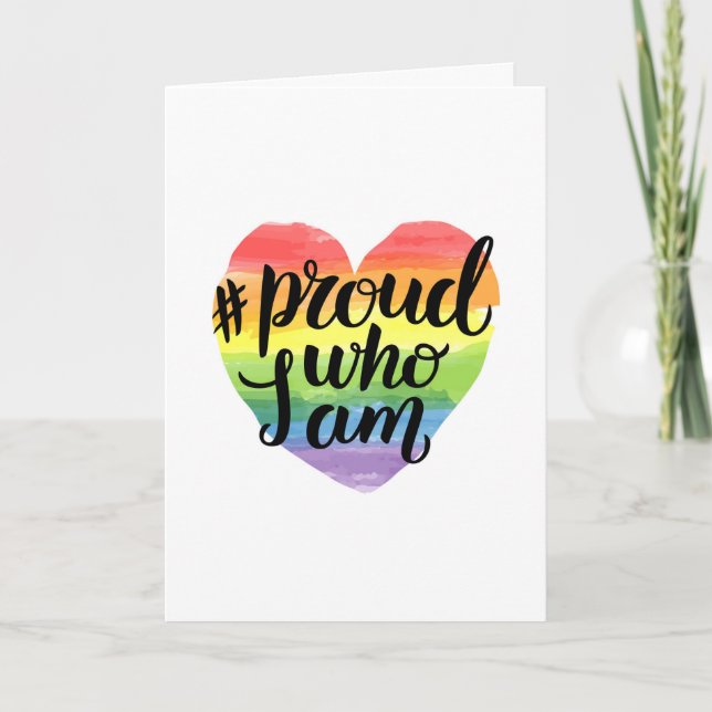 Cartão Orgulho De Quem Sou (Frente)