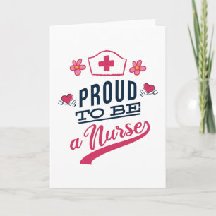Cartão Orgulho de ser enfermeira