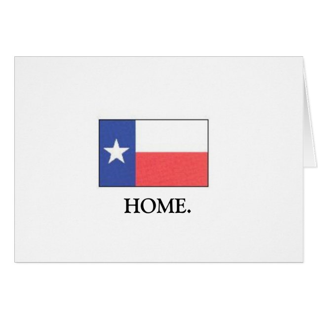 Cartão Orgulho de Texas (Frente Horizontal)