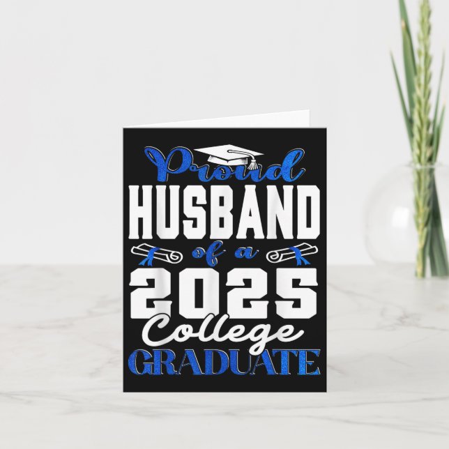 Cartão Orgulho Do Marido Da Faculdade De Formandos De 202 (Frente)