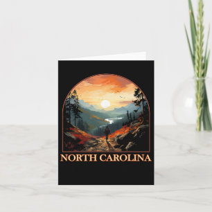 Cartão Orgulho Estatal de Montanha do Nc Hiking na Caroli