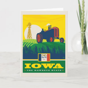 Cartão Orgulho Estatal Iowa