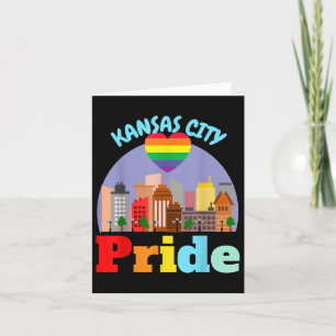 Cartão Orgulho Gay de Kansas City Lgbtqia Missouri Kc Mo