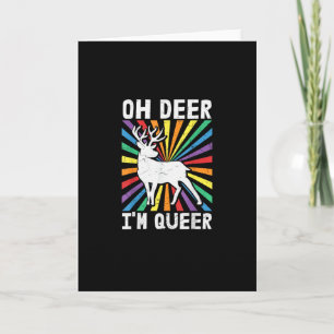 Cartão Orgulho Gay Lésbica LGBT Queer Eu Sou Veado Vintag