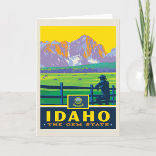 Cartão Orgulho Idaho do estado